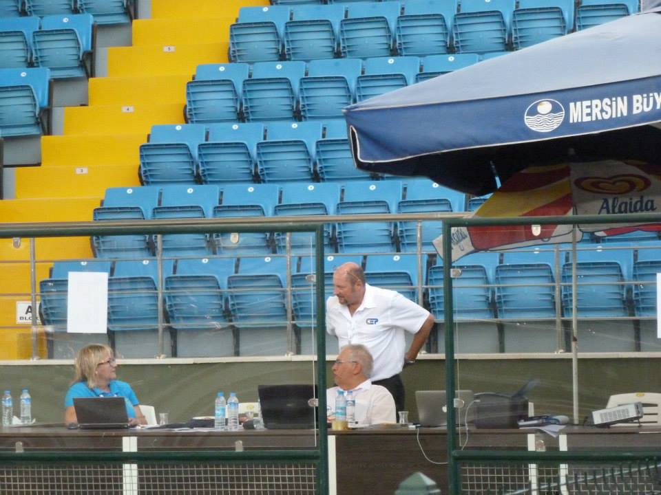 Tony at the Women's EC, Mersin, Turkey, 2014